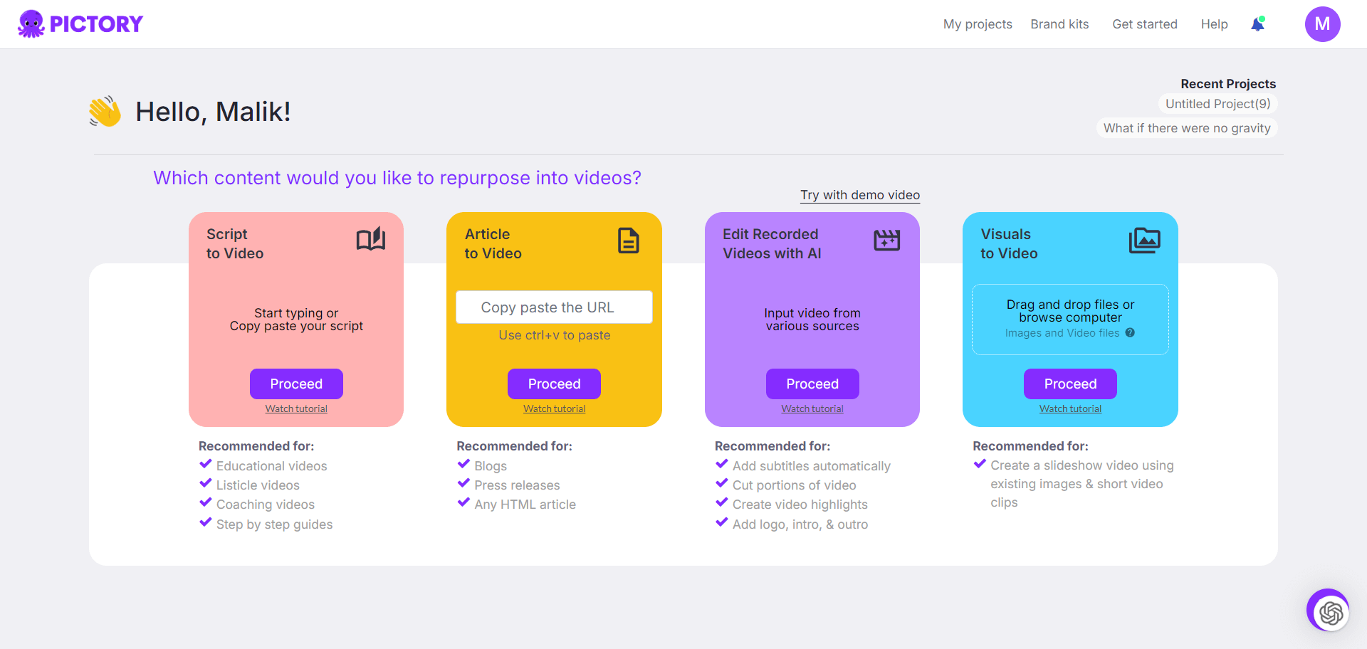 pictory ai features pictory ai features